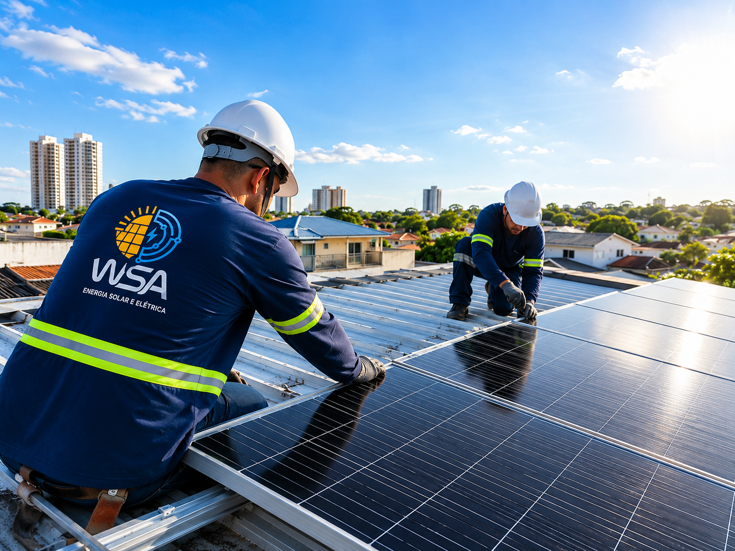 Instalação de energia solar fotovoltaica